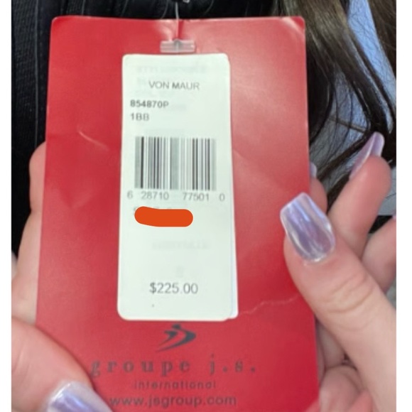 JS Collections Black Tulle Fit N Flare Cocktail Midi Length Dress - Picture 5 of 7